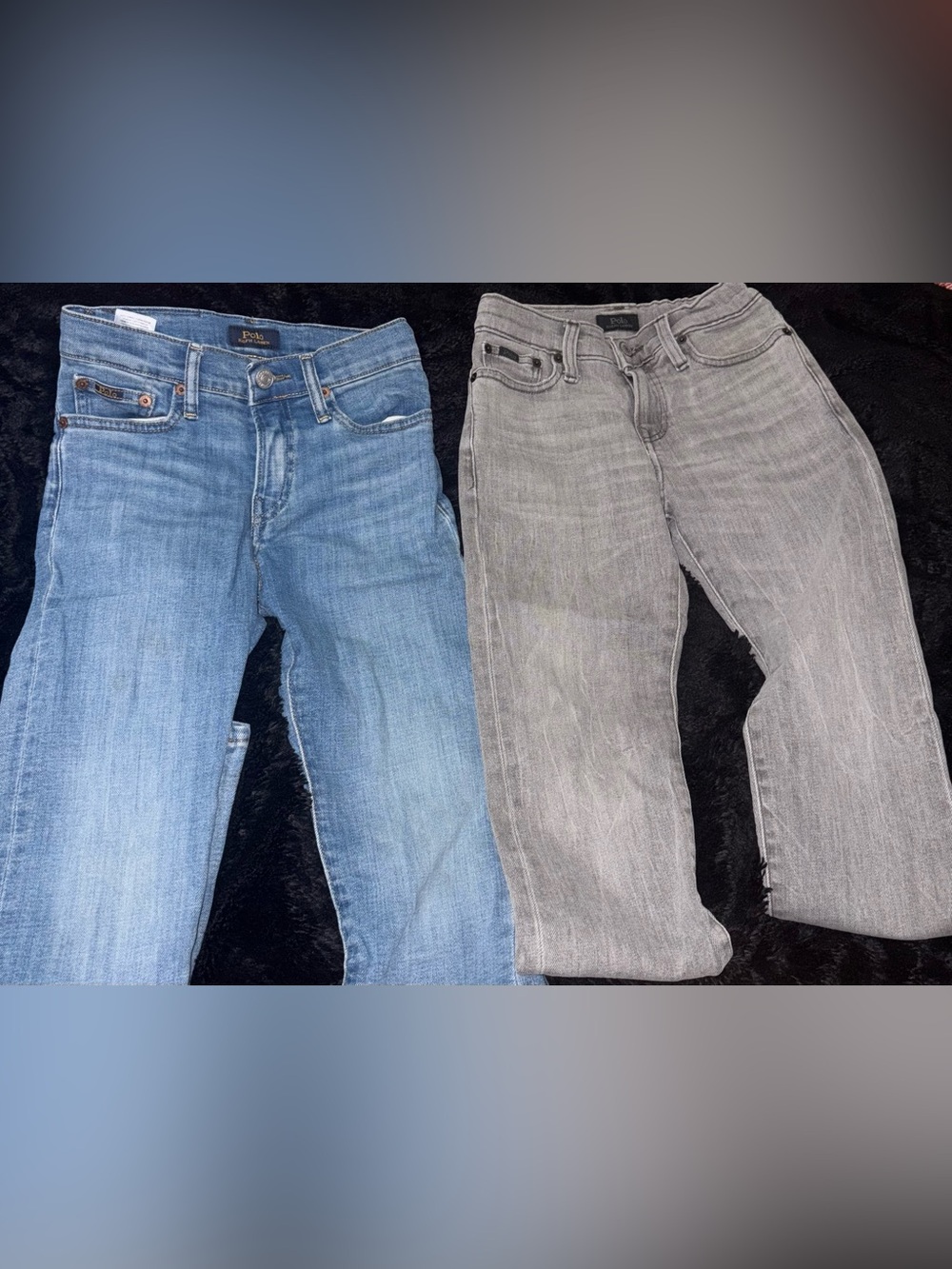 Polo by Ralph Lauren Women’s Skinny Jeans - Light Blue & Gray